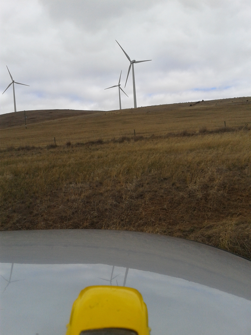 viewing the Waubra wind farm